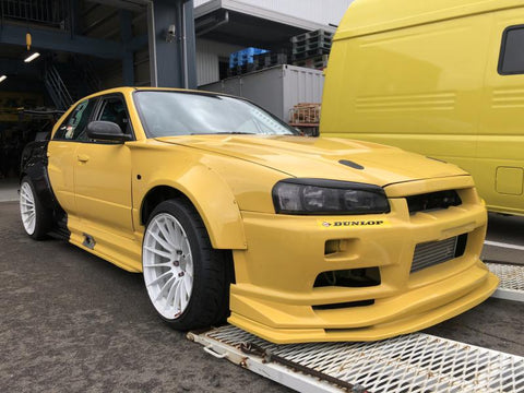 URAS Nissan Skyline R34 (ER34) Type RR Side Skirts (2 Door)