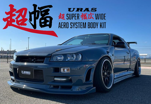 URAS Nissan Skyline R34 (ER34) Super Wide Body Kit (2 Door)