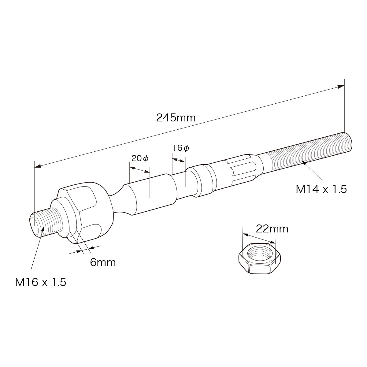 D-Max Toyota 86 / GR86 / Subaru BRZ D1 Spec Reinforced Tie Rods