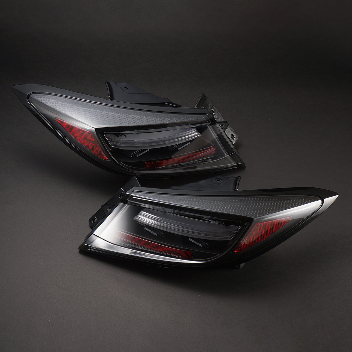 D-Max Toyota GR86 / Subaru BRZ (ZN8 / ZD8) LED Tail Lamps, Sequential Signals (Black)