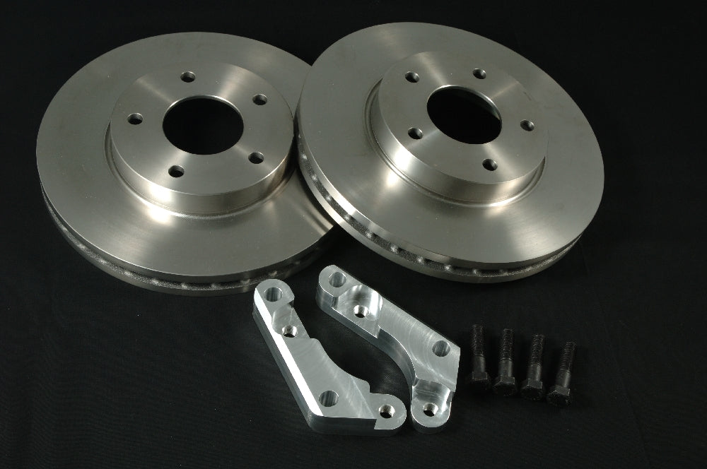 GT-1 Motor Sports Front 4-Pot Caliper Big Rotor Kit