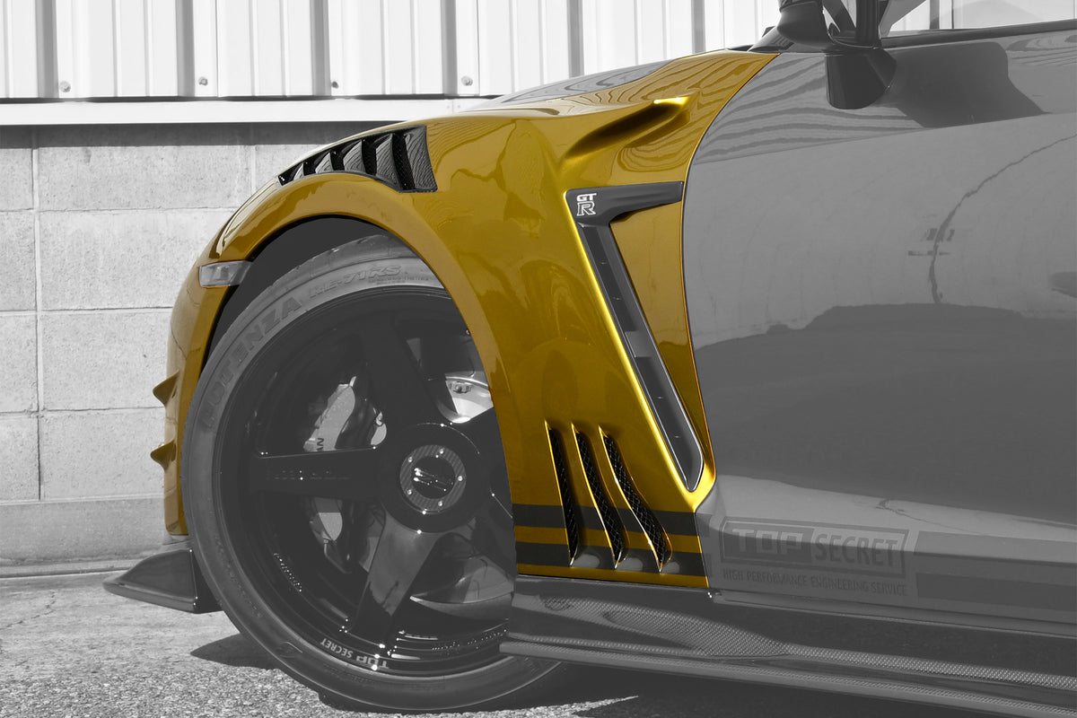 Top Secret R35 GT Front Wide Fenders