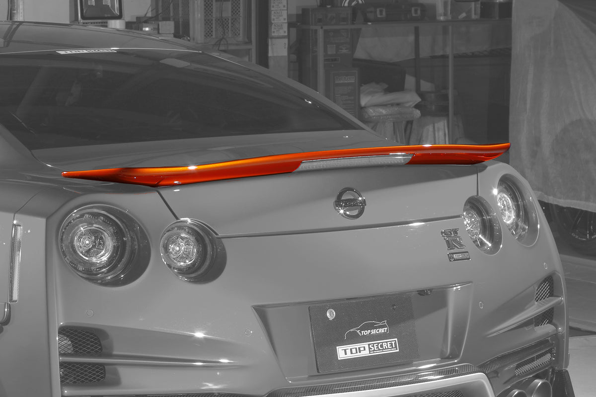 Top Secret R35 Rear Spoiler Flat Type