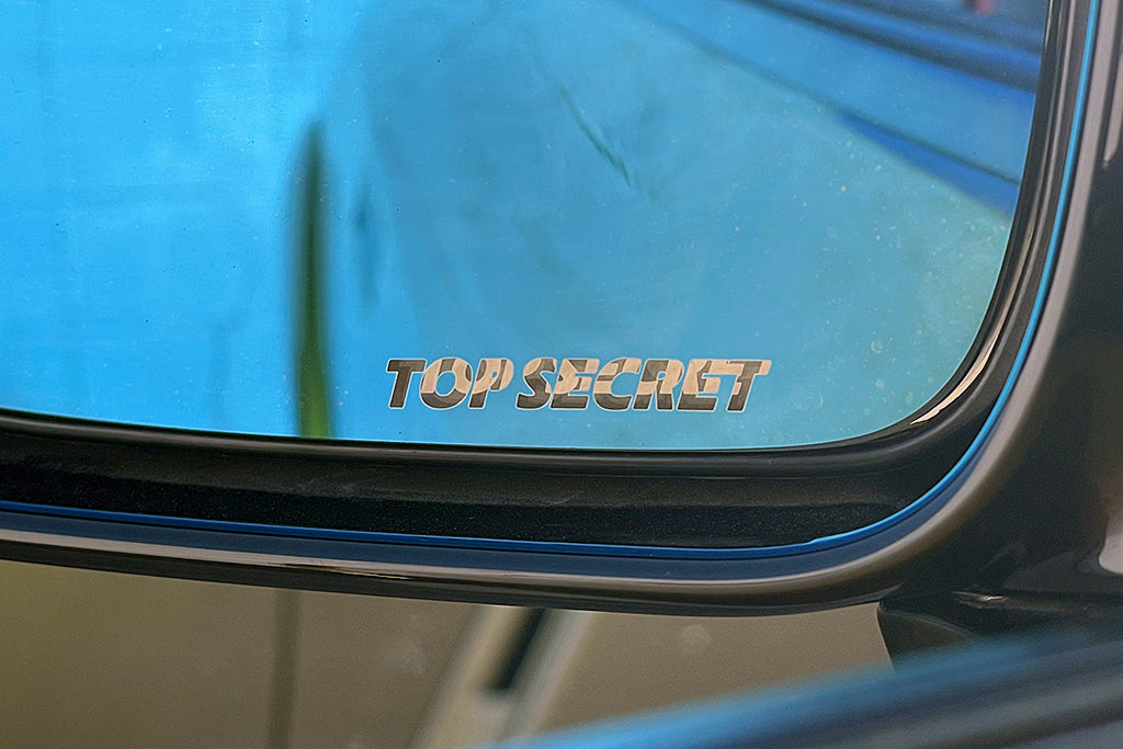 Top Secret R35 Door Mirror Blue Lens Set