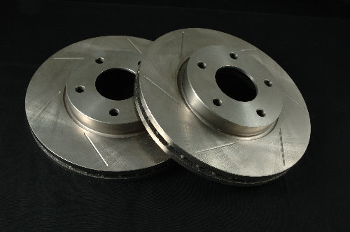 GT-1 Motor Sports Rear Slotted Rotors (for Silvia and Skyline Turbo)