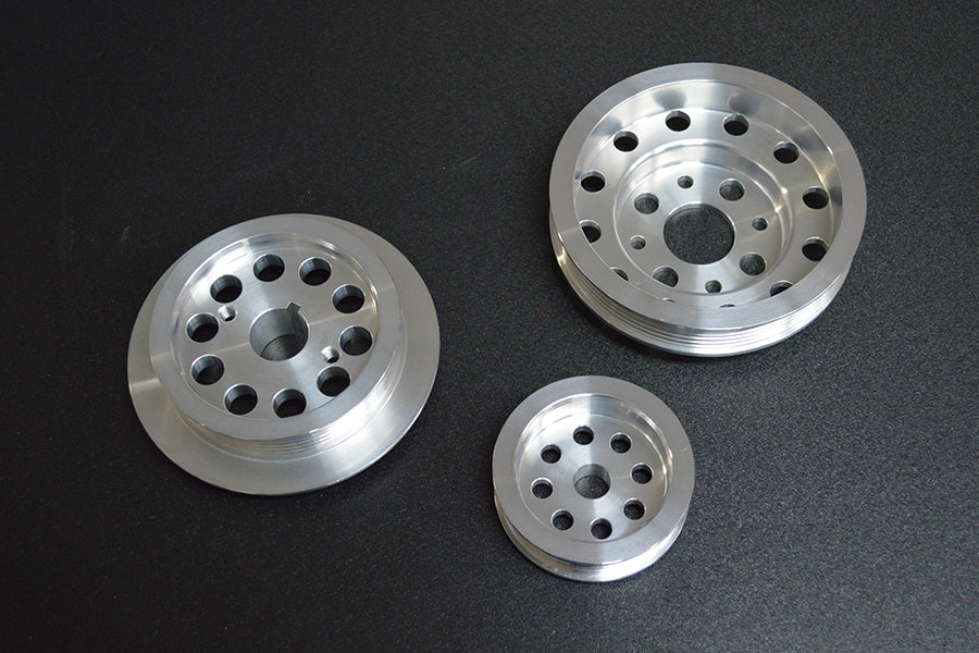 Tec-Art's Toyota Corolla Levin / Trueno (AE86) 4A-G 16 Valve Race Aluminum Pulleys