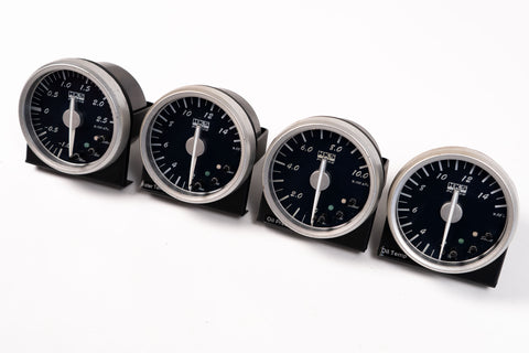 HKS Direct Bright Meter 60mm / Navy 4-Piece Gauge Set
