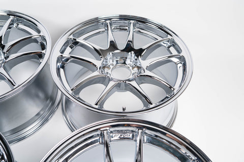 WORK CR Kai 17" 9J +17, 9J +28 (5x114.3) *Triple Chrome Plated*