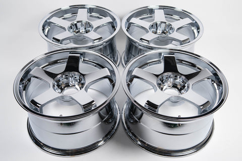 M2 Hanbai DT05R 17" 9.5J +30 (4x114.3) *Triple Chrome Plated*