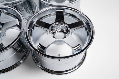 M2 Hanbai DT05R 17" 9.5J +30 (4x114.3) *Triple Chrome Plated*