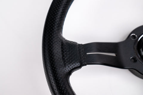 330mm Nardi Classic Deep Corn (Blue Stitching)