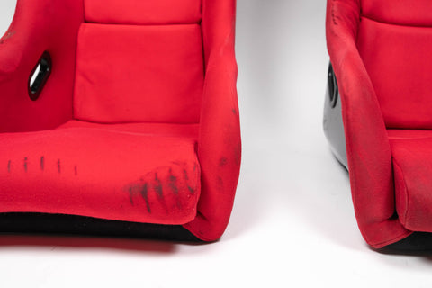 Bride Zeta 2 and Zeta 2 Type-L Red Bucket Seat Pair