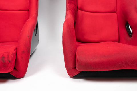 Bride Zeta 2 and Zeta 2 Type-L Red Bucket Seat Pair