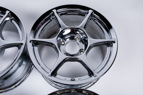 Buddy Club P1 15" 8J +12 (4x114.3) *Triple Chrome Plated*