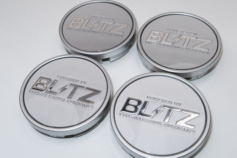 Blitz BRW 03 Reproduction Center Caps *Silver/Chrome*
