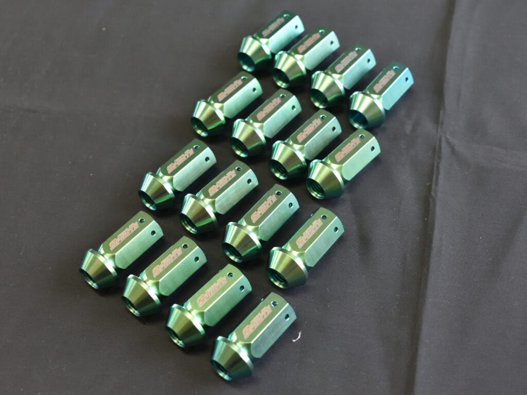 Techno Pro Spirit Universal Titanium Wheel Nuts (M12 x 1.5, Set of 16)