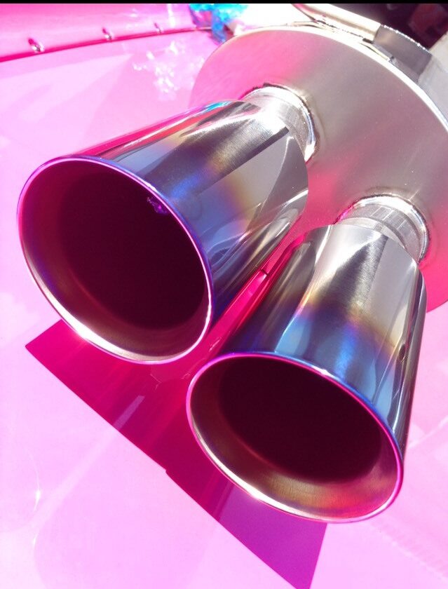 Yashio Factory Nissan Silvia S14 / S15 Super Silent Titanium Muffler (Twin Tail)