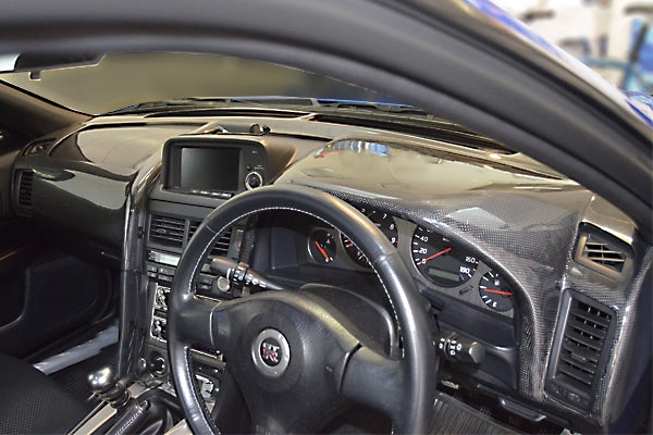 CHARGESPEED Nissan Skyline GT-R (BNR34) Dashboard Cover (Carbon)
