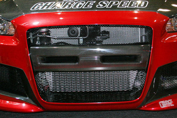 CHARGESPEED Mitsubishi Lancer Evolution X (CZ4A) Front Bumper CS Center (Carbon) 2