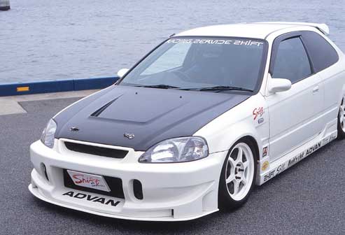 Shift Sports Honda Civic (EK) Kouki Aero Fenders, FRP