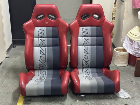 Mazdaspeed Mu-Len Leather Sport Seats (Red)