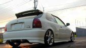 J Blood Honda Civic Type R (EK9) Zenki Rear Bumper Spoiler (Soft FRP) (Zenki and Kouki, EK 3 Door)