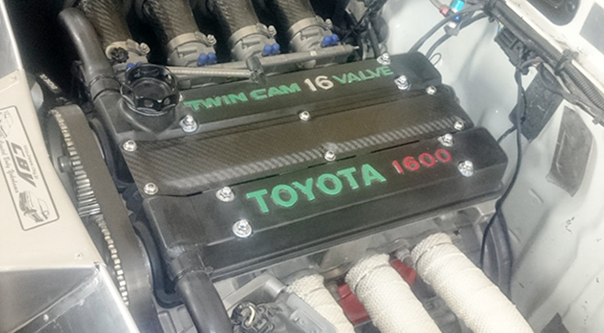 Crystal Body Yokohama Toyota Corolla Levin / Trueno (AE86) VQ Coil Kit Dry Carbon Cover (20V)
