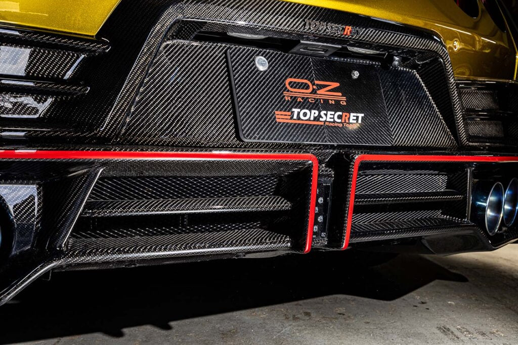 Top Secret R35 M24 Rear Bumper and Rear Under Bumper Set