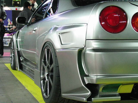 URAS Nissan Skyline R34 (ER34) Type GT 8-Piece Fender Kit (4 Door)