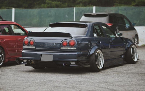 URAS Nissan Skyline R34 (ER34) Vertical Tail Fins (4 Door)