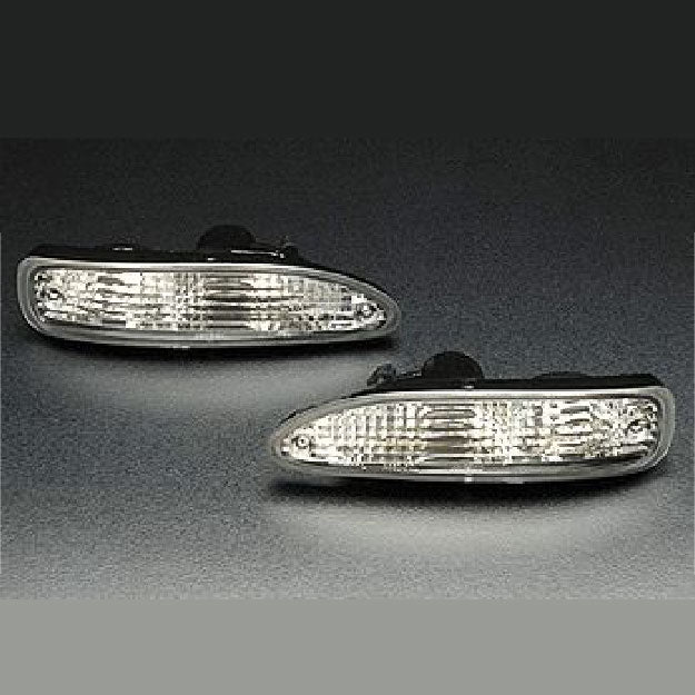 Wise Square Nissan 180SX (RPS13) Crystal Bumper Turn Signals (Chuki)
