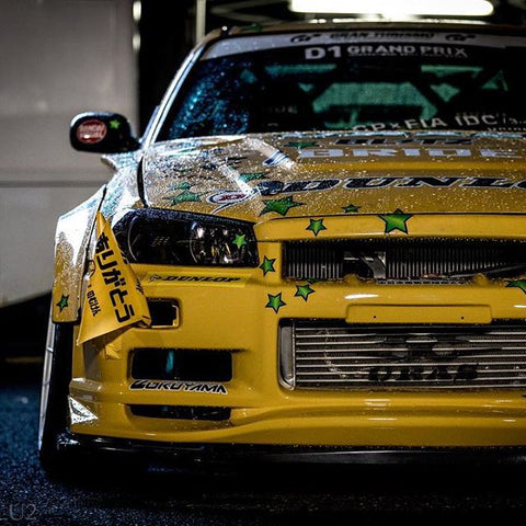 URAS Nissan Skyline R34 (ER34) Headlight Covers