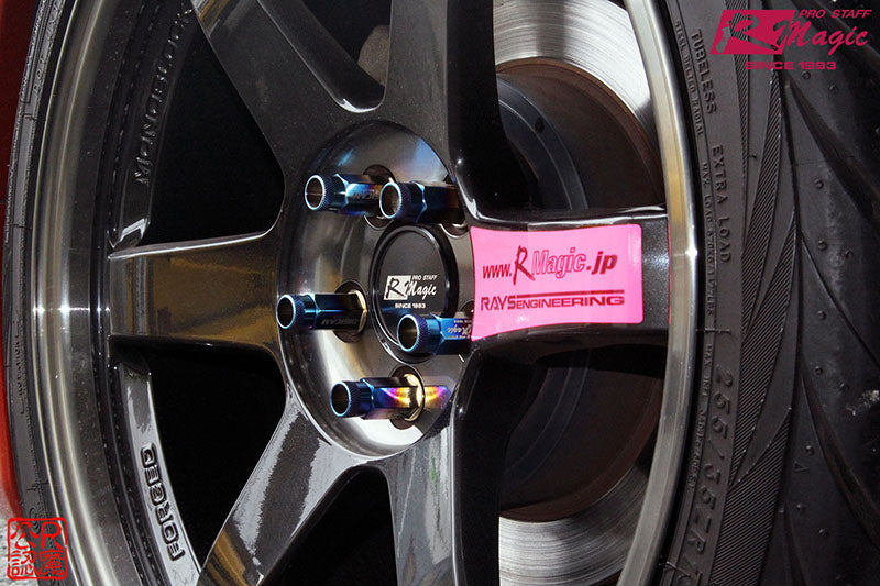 R Magic Titanium Wheel Nuts (64 Titanium)