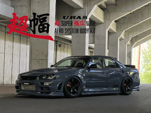 URAS Nissan Skyline R34 (ER34) Super Wide Body Kit (4 Door)
