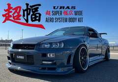 URAS Nissan Skyline R34 (ER34) Super Wide Body Kit (2 Door)