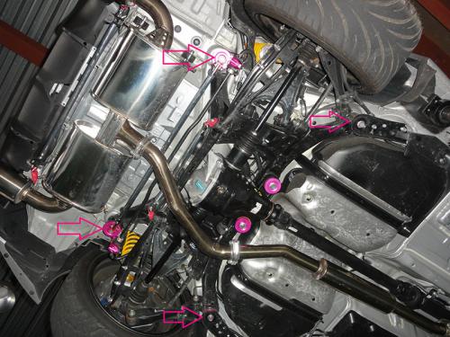 R Magic Toyota 86 / Subaru BRZ (ZN6 / ZC6) Rear Subframe Rigid Collars