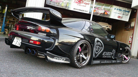 R Magic Mazda RX-7 (FD3S) RE Quarter Wide Rear Fenders (N1 Rear Bumper)