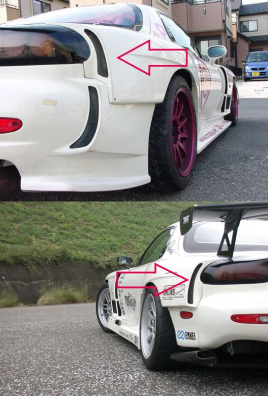 R Magic Mazda RX-7 (FD3S) RE Quarter Wide Rear Fenders (Stock Bumper)