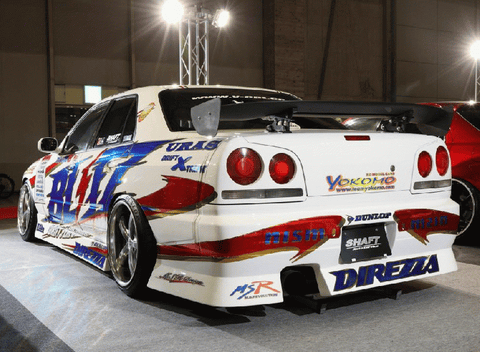 URAS Nissan Skyline R34 (ER34) D1 Spec Front and Rear Wide Fender Set (4 Door)