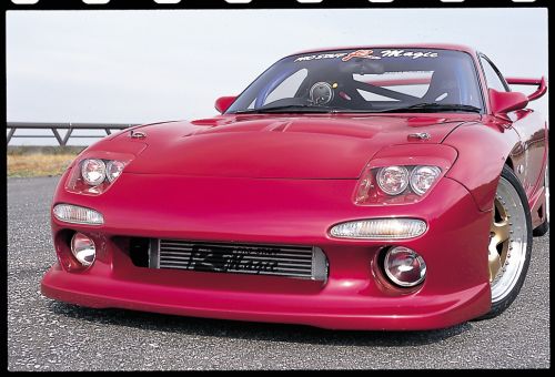 R Magic Mazda RX-7 (FD3S) Round Quad Headlight Full Cowl Kit Aero Fenders