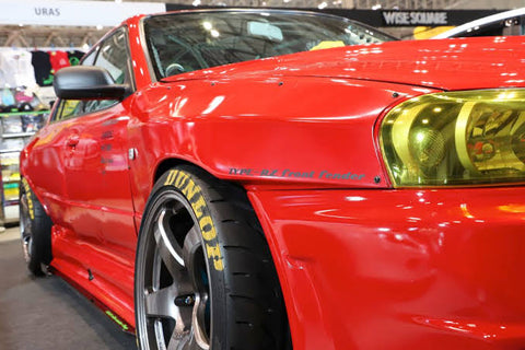 URAS Nissan Skyline R34 (ER34) Type RZ Front Fenders (+75mm)