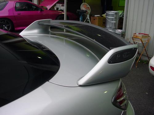 R Magic Mazda RX-8 (SE3P) Adjustable Rear Wing with Carbon Blade and Side Covers