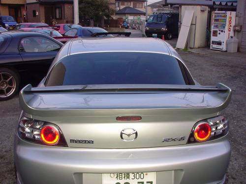 R Magic Mazda RX-8 (SE3P) Adjustable Rear Wing with Carbon Blade and Side Covers