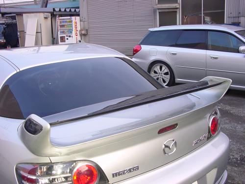 R Magic Mazda RX-8 (SE3P) Adjustable Rear Wing with Carbon Blade and Side Covers