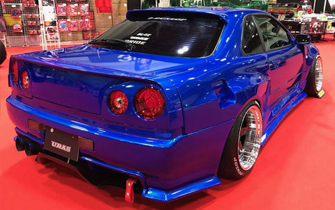 URAS Nissan Skyline R34 (ER34) 3-Piece Split Wing (2 Door)