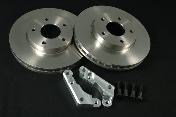 GT-1 Motor Sports Front 4-Pot Caliper Big Rotor Kit