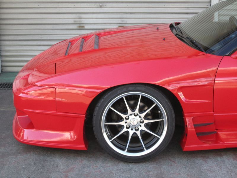 Car Modify Wonder Nissan 180SX (RPS13) GLARE Triple Duct Bonnet (FRP)