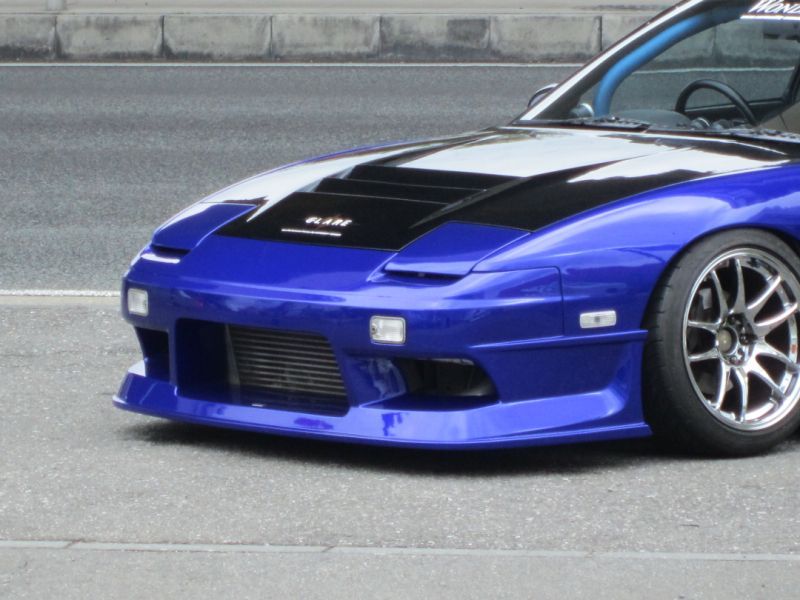 Car Modify Wonder Nissan 180SX (RPS13) GLARE Triple Duct Bonnet (FRP)