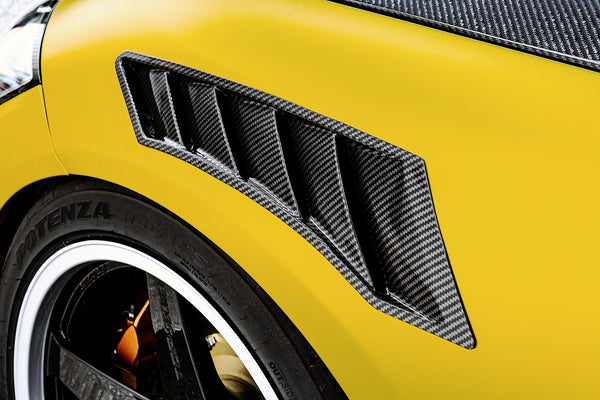 Top Secret RZ34 Dry Carbon Front Fender Ducts