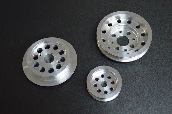 Tec-Art's Toyota Corolla Levin / Trueno (AE86) 4A-G 16 Valve Race Aluminum Pulleys
